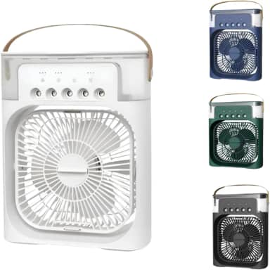Ventilador Portátil Mini Ar Condicionado Umidificador Climatizador Purificador com LED USB Bivolt para Mesa de Escritório - NEXUS MARKET