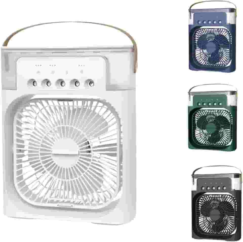 Ventilador Portátil Mini Ar Condicionado Umidificador Climatizador Purificador com LED USB Bivolt para Mesa de Escritório - NEXUS MARKET