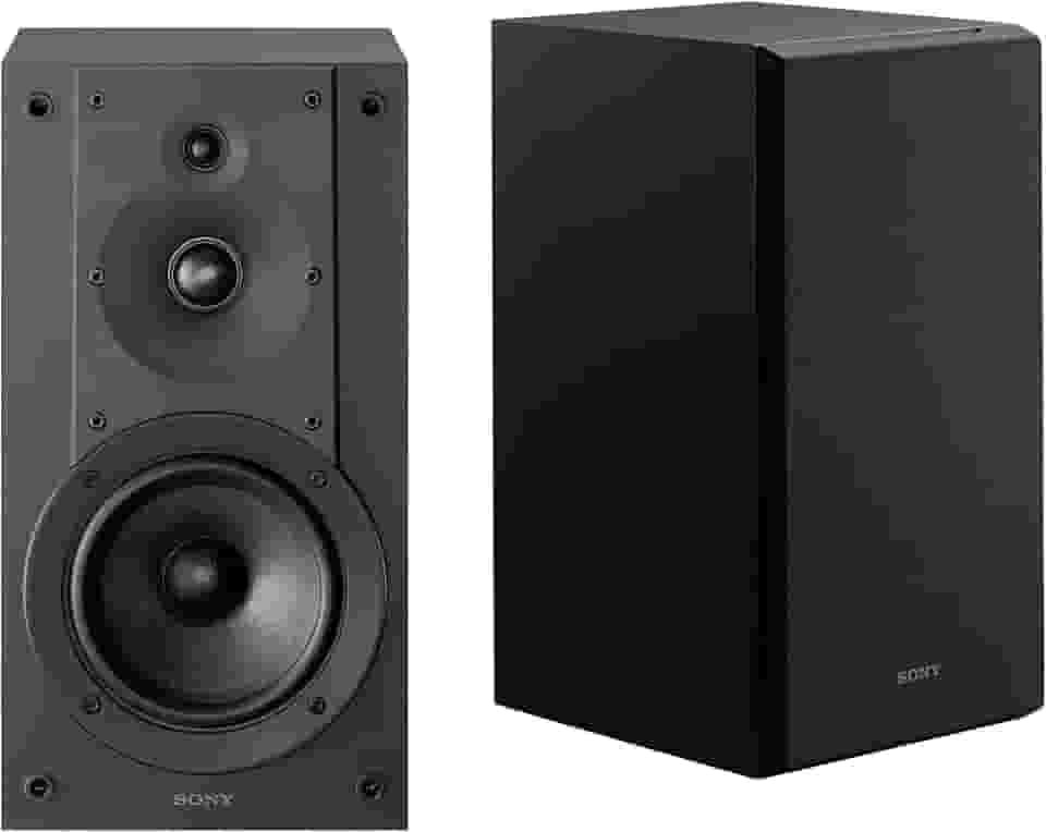 Sony SSCS5M2 Sistema de alto-falante de estante de 3 vias com 3 drivers (par) - Preto