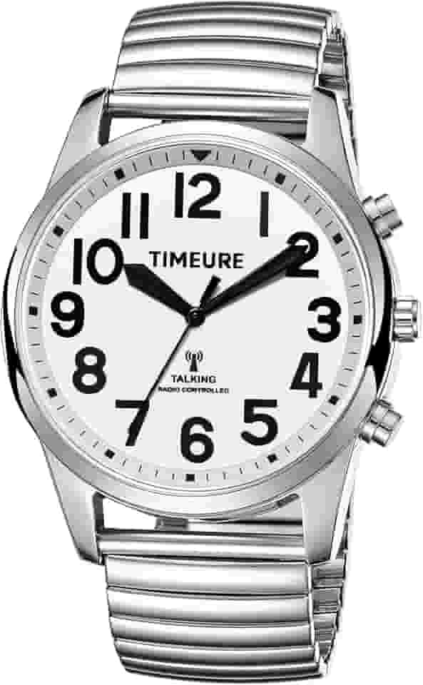 Relógio falante com números jumbo autoajustados para homens cegos, idosos, deficientes visuais ou idosos, presente para pais TIMEURE-2211