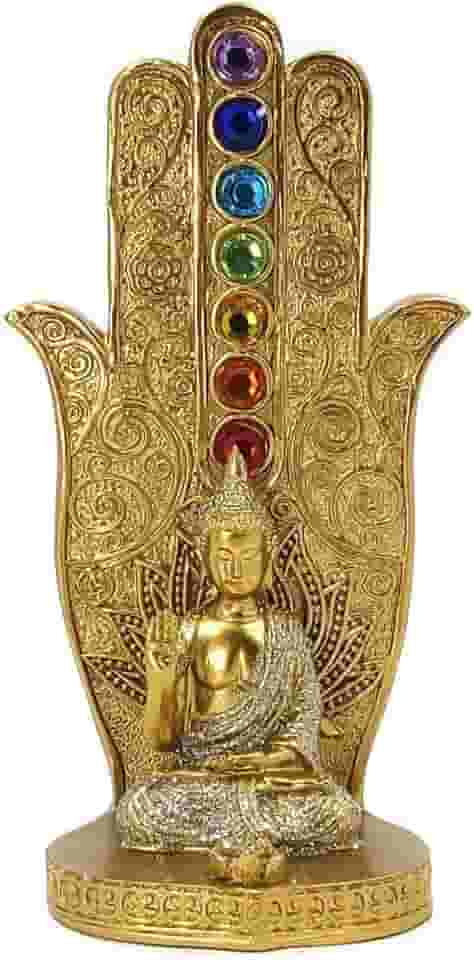 Incensário 7 Chakras Porta Incensos Vertical em Resina Incenso Vareta Buda Ganesha Hamsa E61 (incE61A)