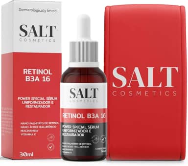 Sérum 3,5% Nano Retinol + 6% Niacinamida + 5,5% Ácido Hialurônico + 1% Vitamina E - Salt Cosmetics