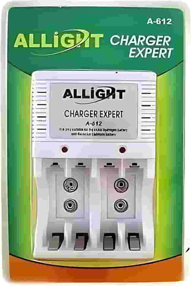 Kit Carregador de Pilhas e Baterias 9v Bivolt + 4 Pilhas AA 4700mah + 4 Pilhas AAA 2700mah Recarregáveis