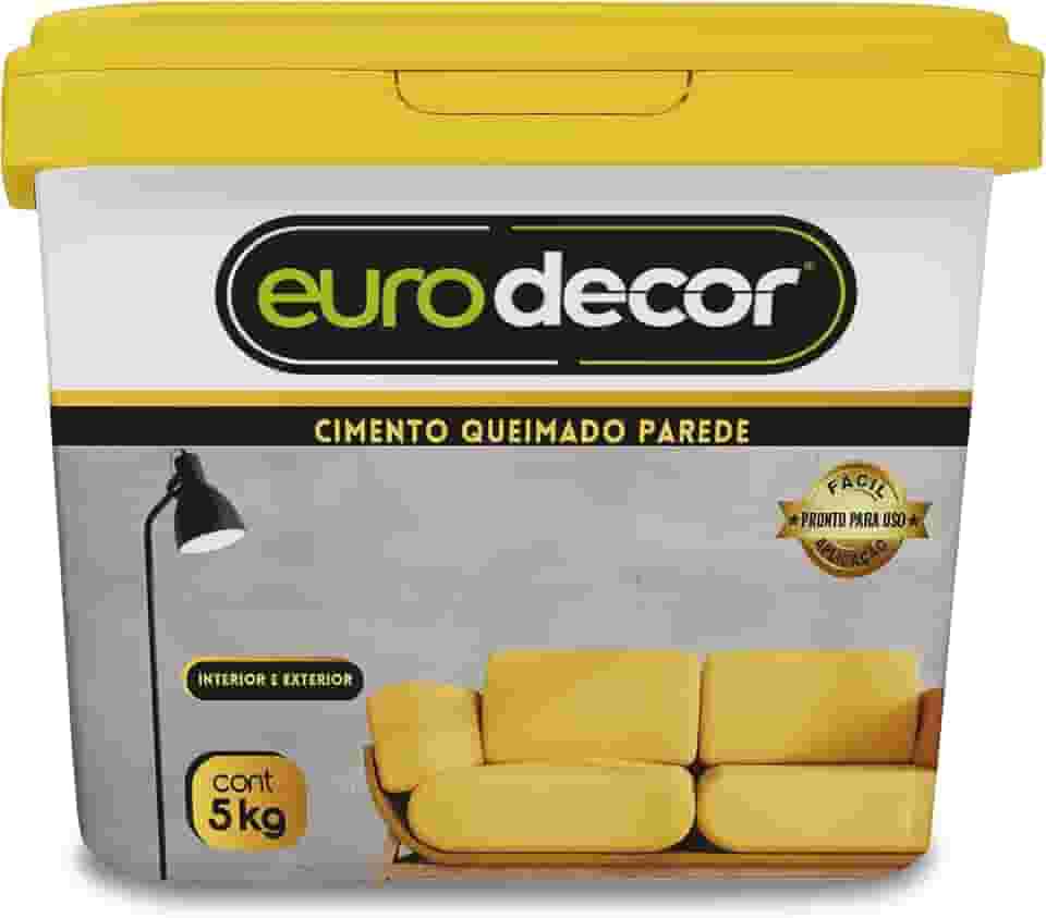 Cimento Queimado para Parede Pronto Eurodecor 5Kg (Cinza Crômio)