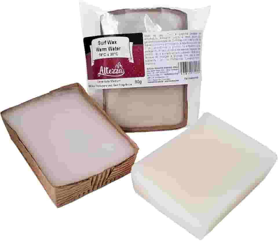 Parafina Surf Wax Warm Water Altezza Água Morna 90g Premium Alta Aderência, Parafina Para Prancha de Surf, Cera Para Surfista, Iniciante e Profissional.