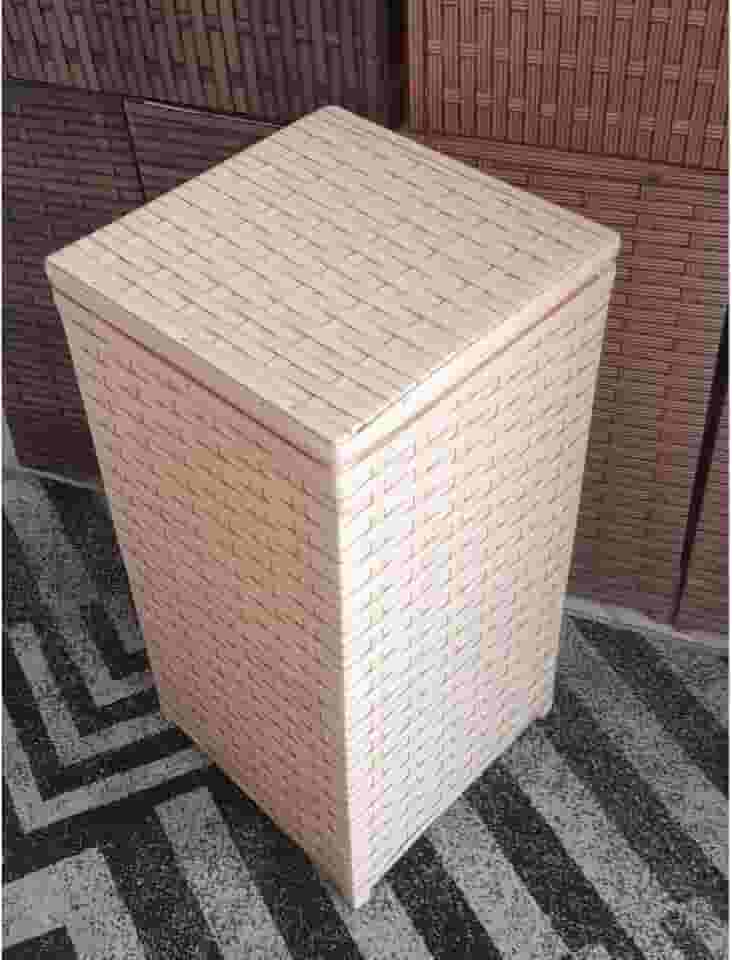 Roupeiro/Cesto de Roupa em Fibra Sintética 59 Litros 30x30x60/ Cesto Organizador lavanderia(VIME)