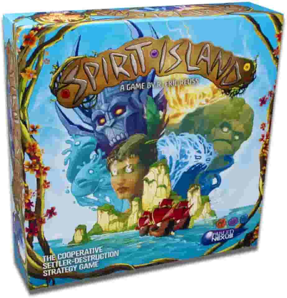 Greater Than Games Spirit Island Ace Studios Multicor, Jogo de Tabuleiro, 3+ anos, 4 Jogadores, Fantasia / Ambiental / Mitologia