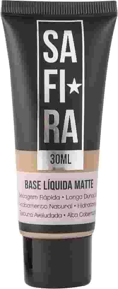 Safira Base Líquida Matte Safira Linha Basic N 06 Escura Bs68143
