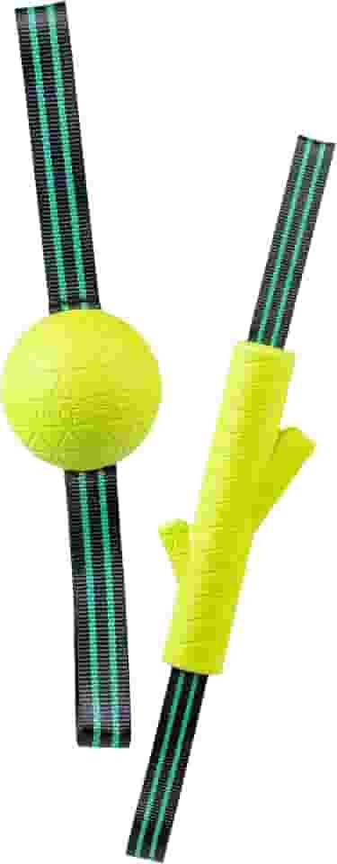 Hyper Pet Grab Tabs Vara de EVA e bola de buscar com abas de nylon para pegar brinquedos para cães que flutuam na água