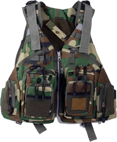 Coletes salva-vidas multifuncionais de caiaque para adultos – pesca, roupas removíveis portáteis com vários bolsos com material flutuante, respirável, pesca em rocha que salva vidas