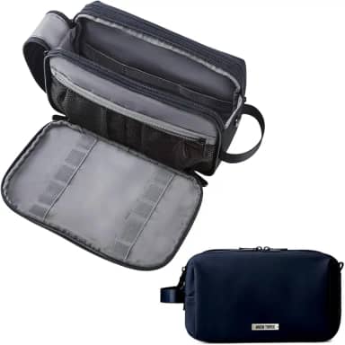 Necessaire Executiva Luxo Estojo Bolsa Masculino Feminino para Viagens Multiuso Maquiagem Perfumes Green Turtle Preta (Preta)