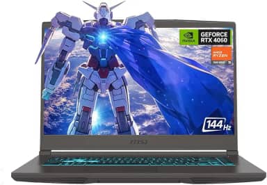 MSI Laptop para jogos IPS com moldura fina FHD de 15,6 polegadas 144 Hz, AMD Ryzen 5 7535HS, NVIDIA GeForce RTX 4060, 32 GB DDR5, SSD NVMe de 1 TB, teclado retroiluminado, WiFi 6E, Windows 11, Cosmos