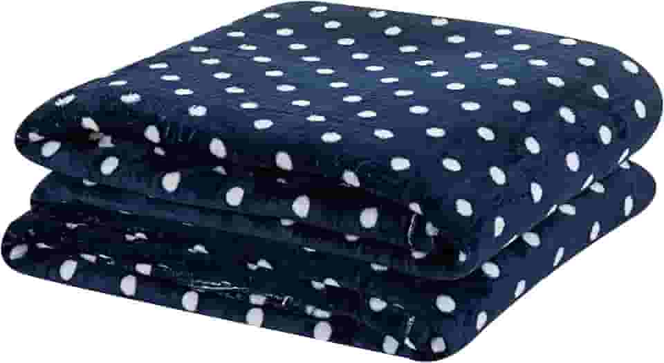 MANTA COBERTOR FLANNEL POÁ SOLTEIRO - ANTIALÉRGICA (Azul Marinho)