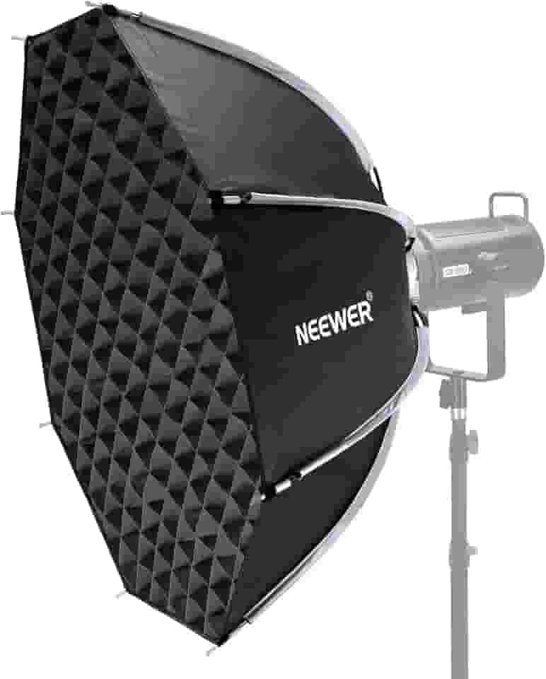 NEEWER Softbox octogonal de 90 cm, softbox de liberação rápida com grade de favo de mel, difusores de luz, bolsa para RGB CB60 CB60B CB200B MS60B MS60C MS150B S101-300W/400W Pro Vision 4 Q4, NS35P