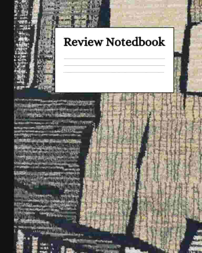 Review Notedbook: Journal For College, Students, School, Work, Office | Wide Lined