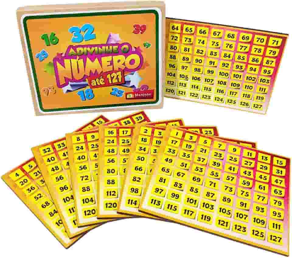 Jogo Matemático De Desafio Adivinhe O Número 127 Raciocínio