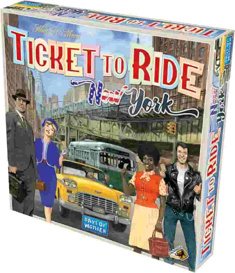 Galápagos, Ticket to Ride: New York, Jogo de Tabuleiro para Família, 2 a 4 jogadores, 15-30 min