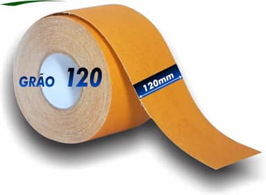 Lixa Para Madeira Pano Rolo 5m x 12cm Grãos a Escolher 36 40 50 60 80 100 120 150 180 220 (Grão 120)