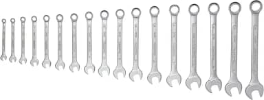 Tramontina 41128217, Jogo de Chaves Combinadas Pescoço Curto 17 Peças