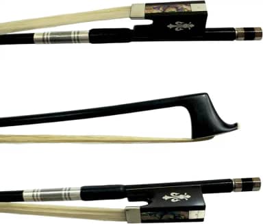 Arco Violino Fibra carbono 4/4 Profissional Premium Gold Talão Trabalhado