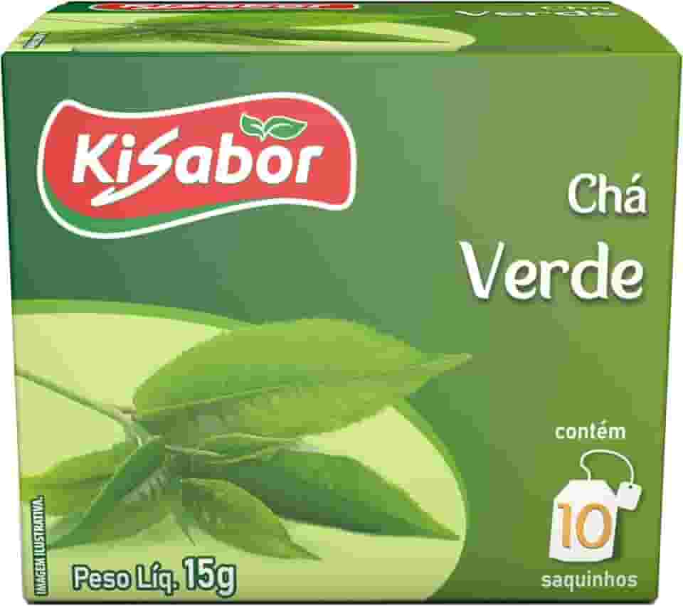 Kisabor, Chá Verde, Para infusão, 15 Gramas com 10 Saquinhos