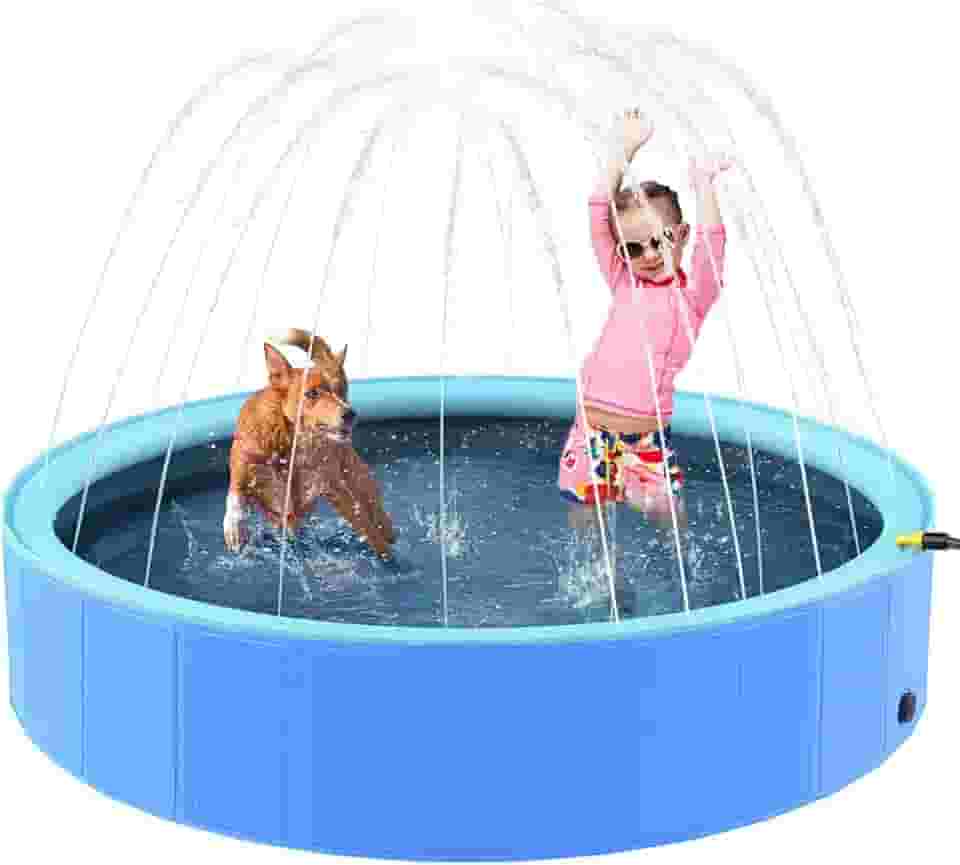 Splash Piscina Para Crianças e Pet Dobrável Antiderrapante Banheiras de Natação para Cães 120x30cm