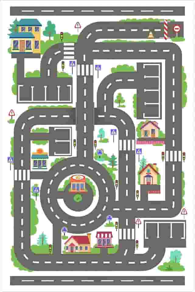 Pista De Corrida Carrinho Cidade Brincadeira Infantil