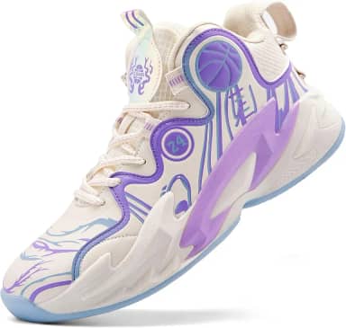 Tênis de basquete masculino respirável para treinamento, antiderrapante e resistente ao desgaste