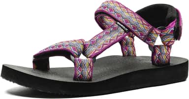 Sandálias femininas casuais de verão com suporte de arco, palmilha para ioga, para uso ao ar livre