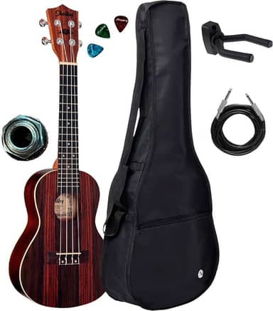 Ukulele Eletroacústico Shelby Su23r + Capa E Acessórios