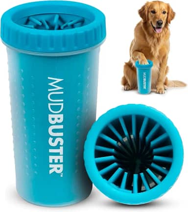 Dexas Limpador de pata portátil para cães MudBuster, grande, azul (PW720312)