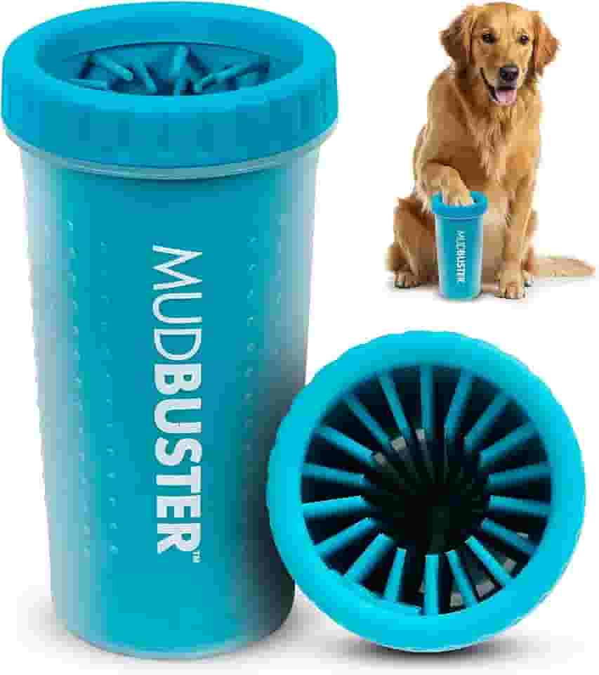 Dexas Limpador de pata portátil para cães MudBuster, grande, azul (PW720312)
