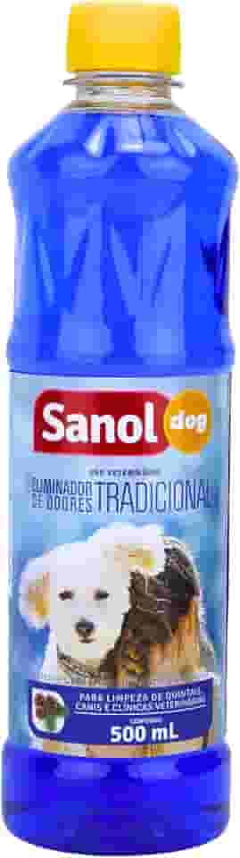 Sanol Dog Eliminador De Odores Para Cães E Gatos 500 Ml Azul