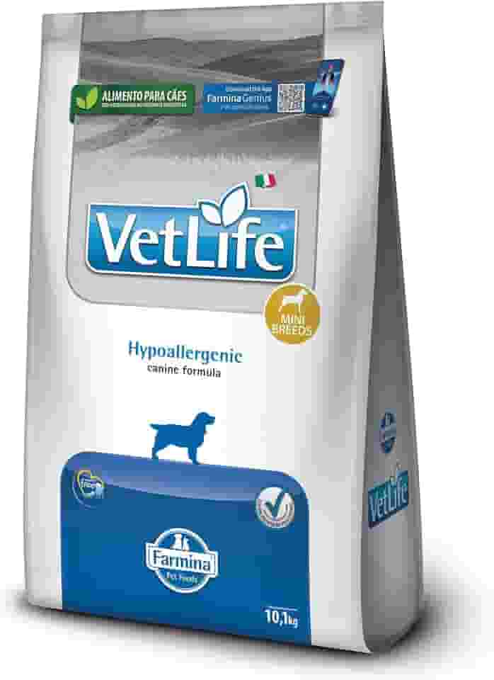 Vet Life Hypoallergenic para Cães Adultos de Raças Mini e Pequenas 10,1Kg