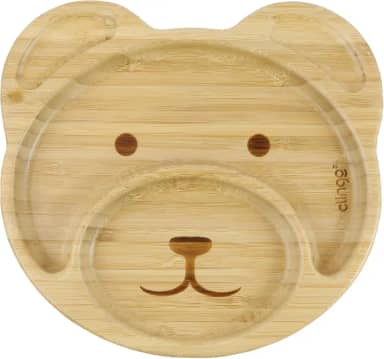 Clingo Prato De Bambu Urso Com Ventosa, Modelo: 3044