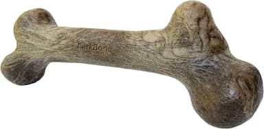 Pet Qwerks Dinossauro BarkBone – Osso de cachorro de nylon para mastigadores agressivos – Sabor de bacon – 16,5 cm