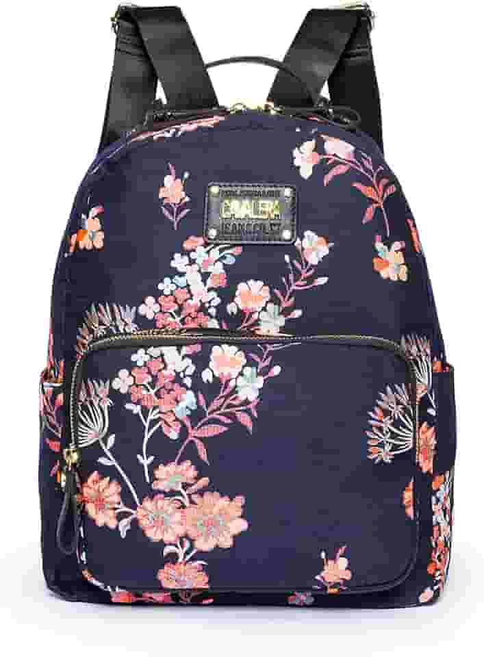 Mochila Cavalera Sioux Jacquard Flores Estampada Feminina