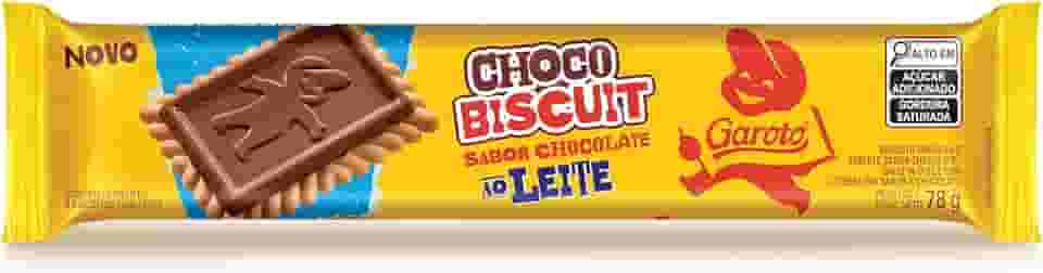 Biscoito com Chocolate Chocobiscuit GAROTO ao Leite 78g