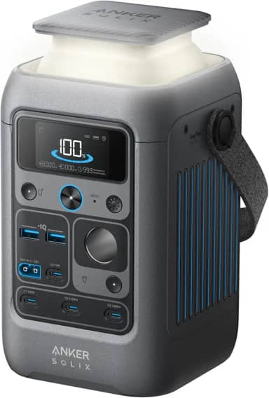 Anker Estação De Energia Cc Solix C300, Externa, 288 Wh (90.000 Mah), Estação De Energia Portátil, Bateria Lifepo4, Gerador Solar De 300 W, Para Acampamentos, Viagens E Emergências (Sem Carregador D