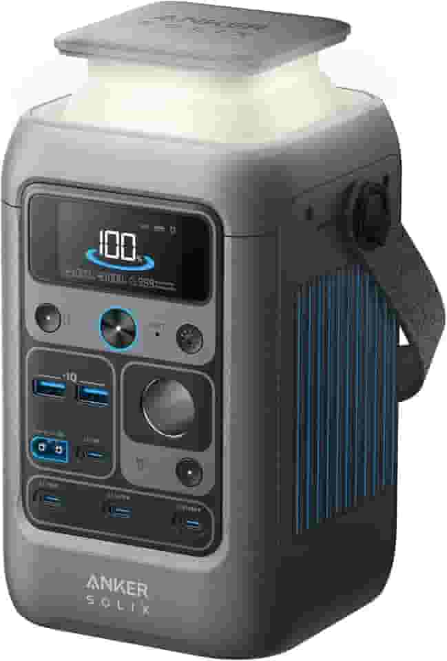 Anker Estação De Energia Cc Solix C300, Externa, 288 Wh (90.000 Mah), Estação De Energia Portátil, Bateria Lifepo4, Gerador Solar De 300 W, Para Acampamentos, Viagens E Emergências (Sem Carregador D