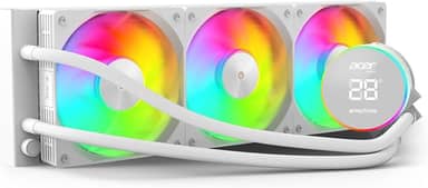 Water Cooler Gamer ACER AC360N Branco 360mm, AC360NWH, com Iluminacao RGB refrigerado a Agua, compativel com Processadores Intel e AMD, Emachines Acer Gadget