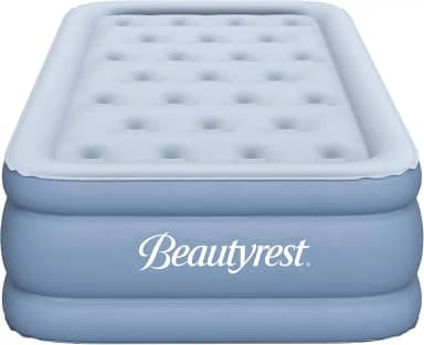 Beautyrest Colchão Posture Lux Air Bed com bomba expressa e suporte de borda elevada, 38 cm Twin