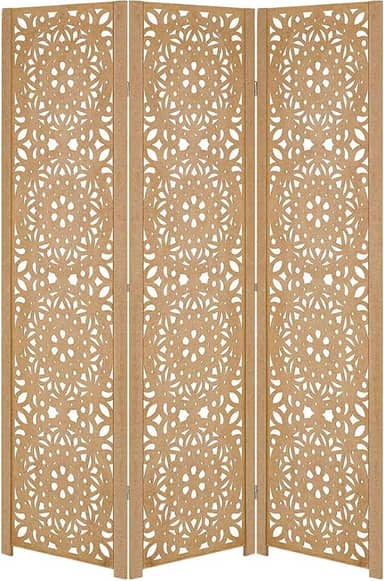 Biombo Divisoria Inteiro Divisor Separador de Ambiente Madeira MDF (3, Mandala)
