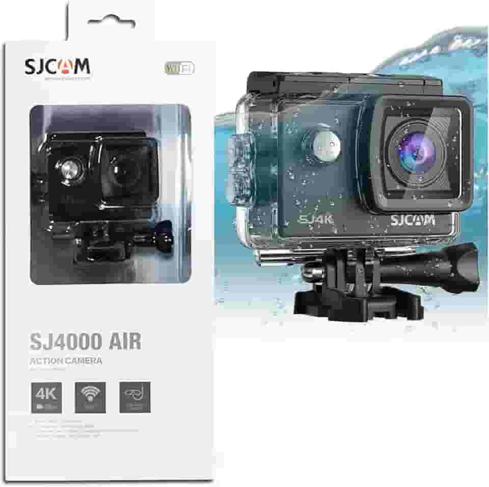 SJCAM SJ4000 Câmera de Ação, Filmadora 4K30FPS Ultra HD, Camera Filmadora,Camera 4K para Capacete de Moto, Câmera Sports Prova d´água Fotográfica