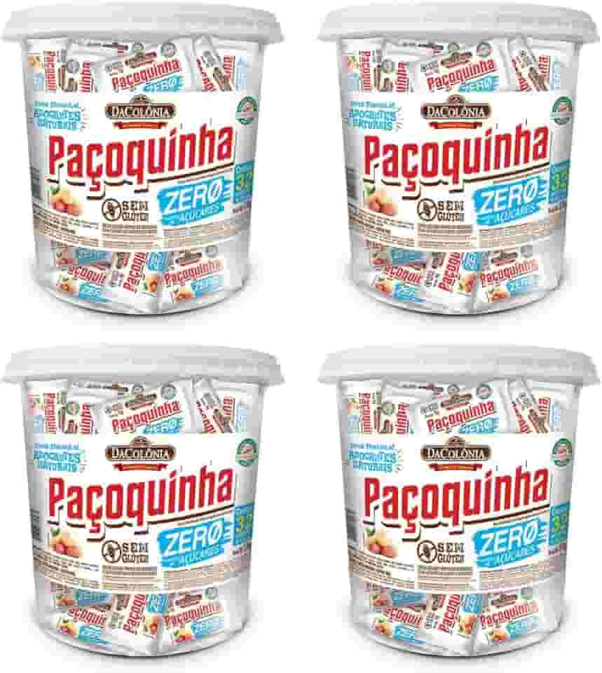 Paçoca Zero DaColonia 4 Potes de 576g