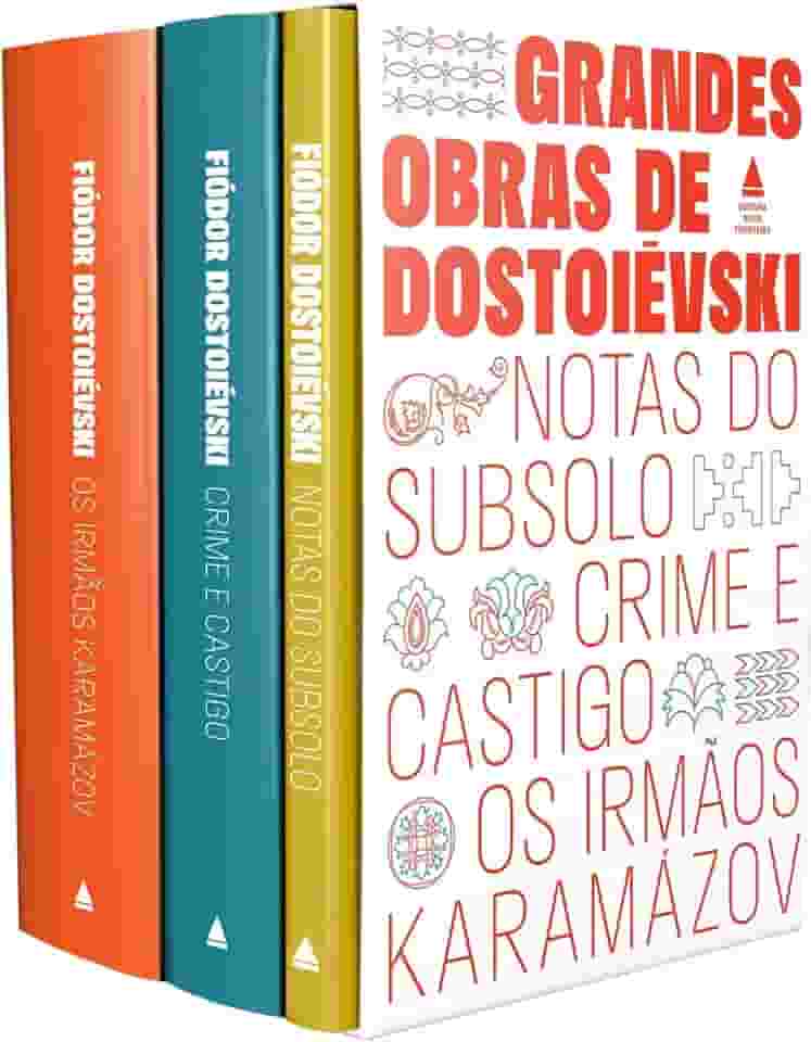 Grandes Obras de Dostoiévski: 'Crime e castigo', 'Os irmãos Karamazov' e 'Notas do subsolo'