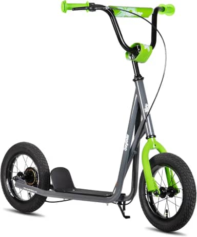 JOYSTAR Patinete para crianças de 5 a 9 anos, meninos e meninas, scooters de rodas grandes de 30 cm para crianças, adolescentes e adultos, freio traseiro e guidão ajustável, scooter infantil