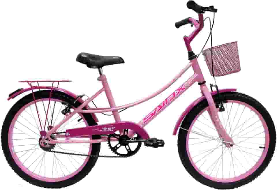 Bicicleta Aro 20 Feminina Retrô Com Bagageiro e Cesta Saidx Belinha