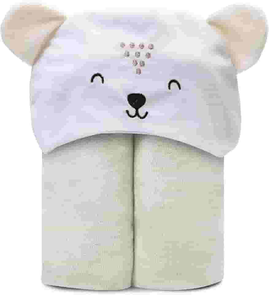 Papi Toalha De Banho Atoalhada Mami Bichuus Forrada C/ Capuz Bordado Para Bebê 90Cm X 80Cm Contém 01 Unidade