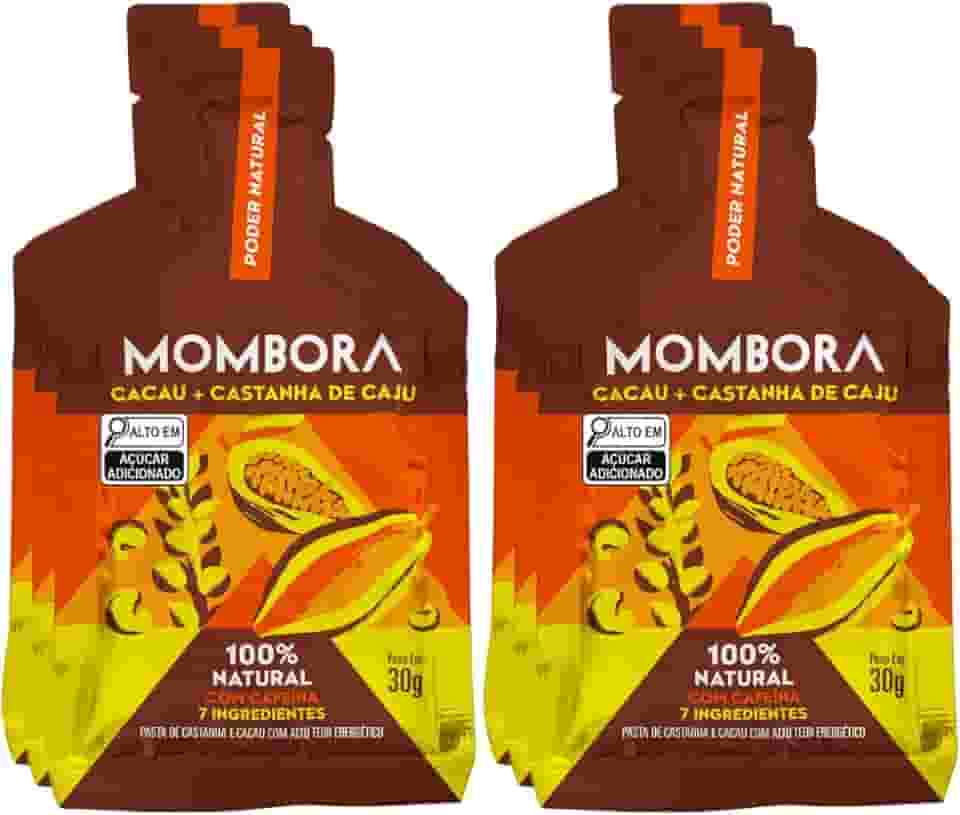 Pack 6 Sachês Carboidrato em Gel Mombora (30g, Açai Juçara e maracujá)